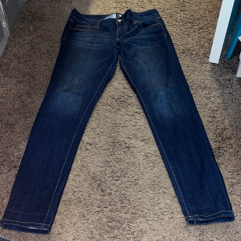 Celebrity Pink Women's Deep Indigo Skinny Jeans